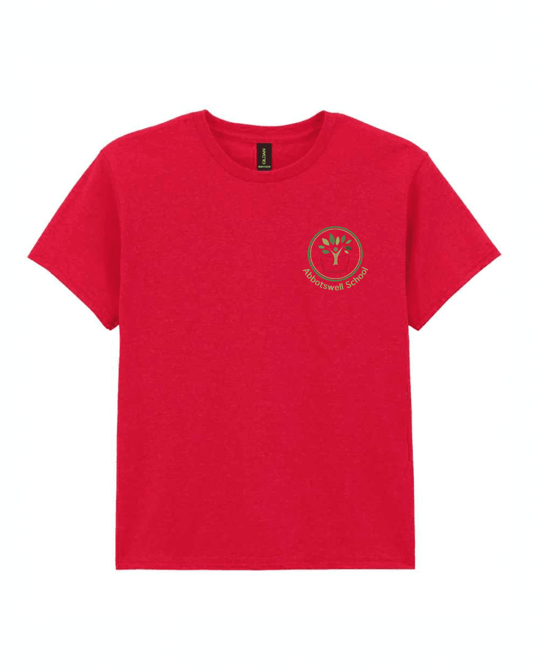 Heavy Cotton™ T-Shirt (with logo) — Red