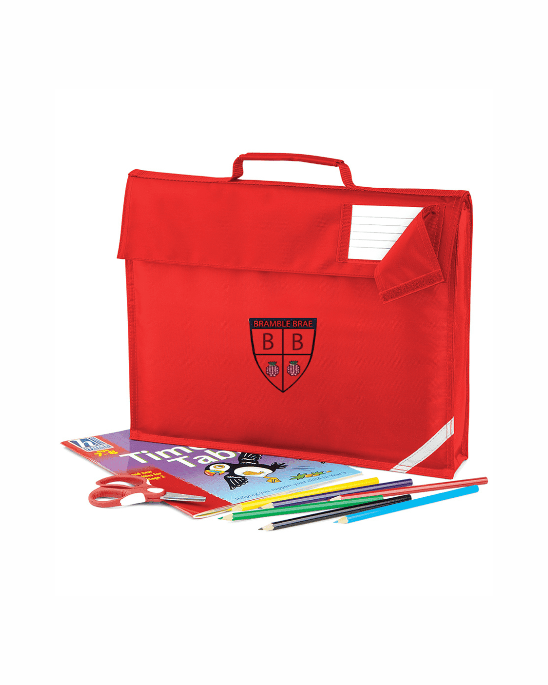 Book Bag (with logo) — Red
