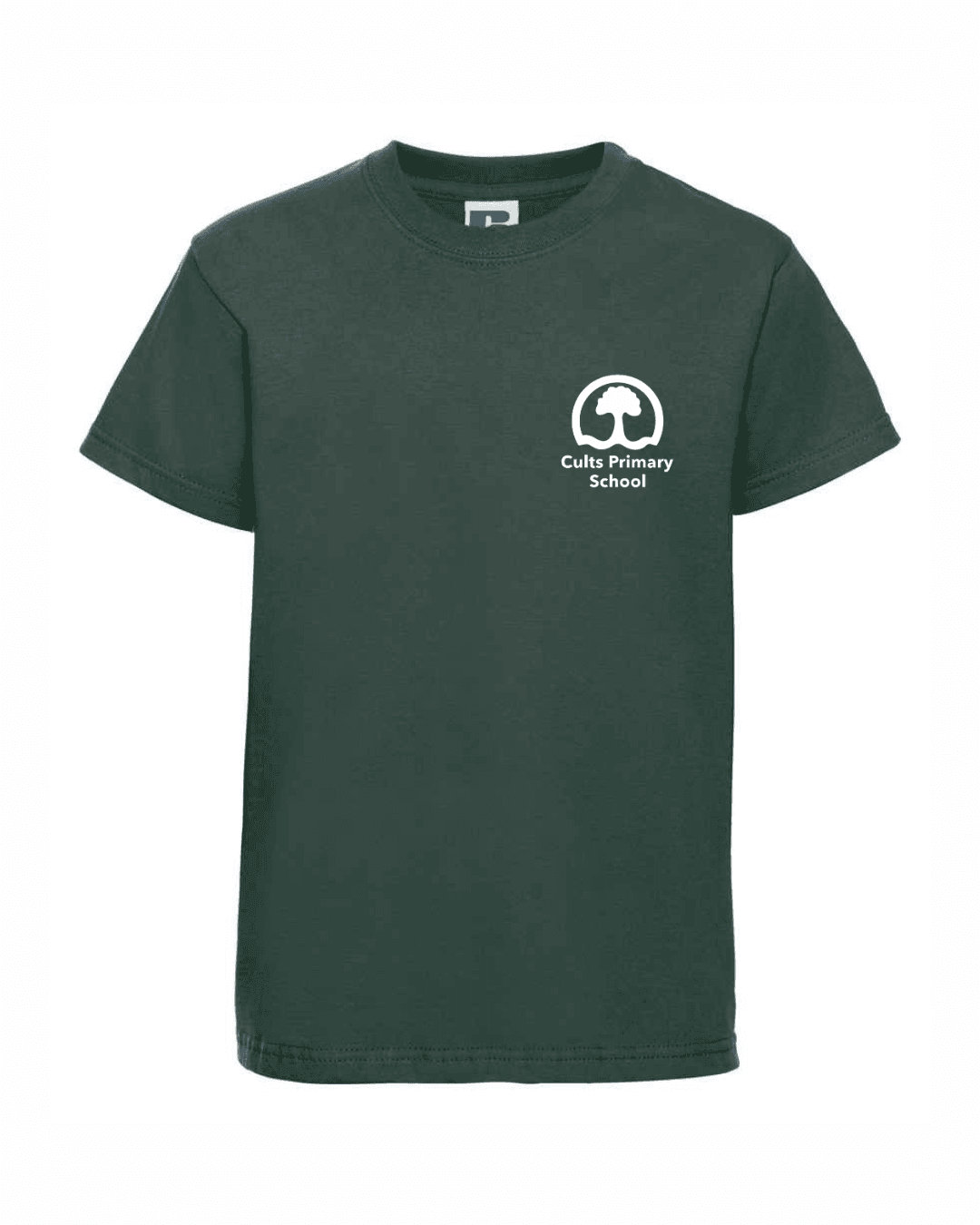 Heavy Cotton™ T-Shirt (with logo) — Bottle Green