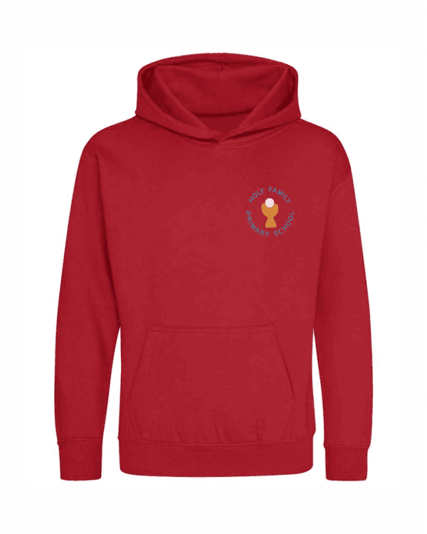 Hoodie (with logo) — Red