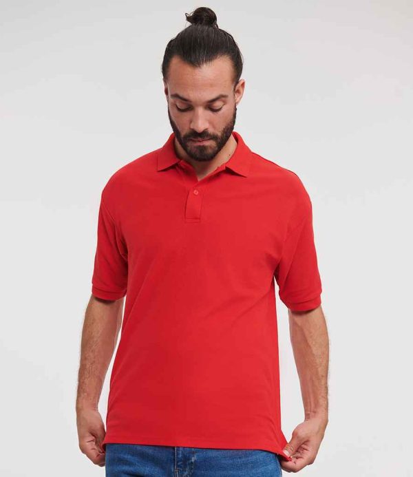 Russell Poly/Cotton Piqué Polo